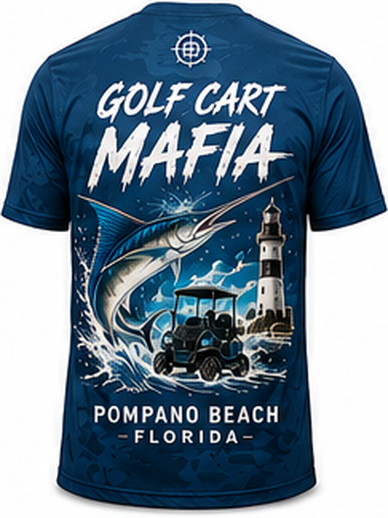 Men's Performance Tee - Marlin Navy