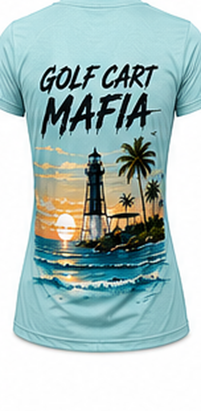 Women's Performance V-Neck - Lighthouse Light Blue