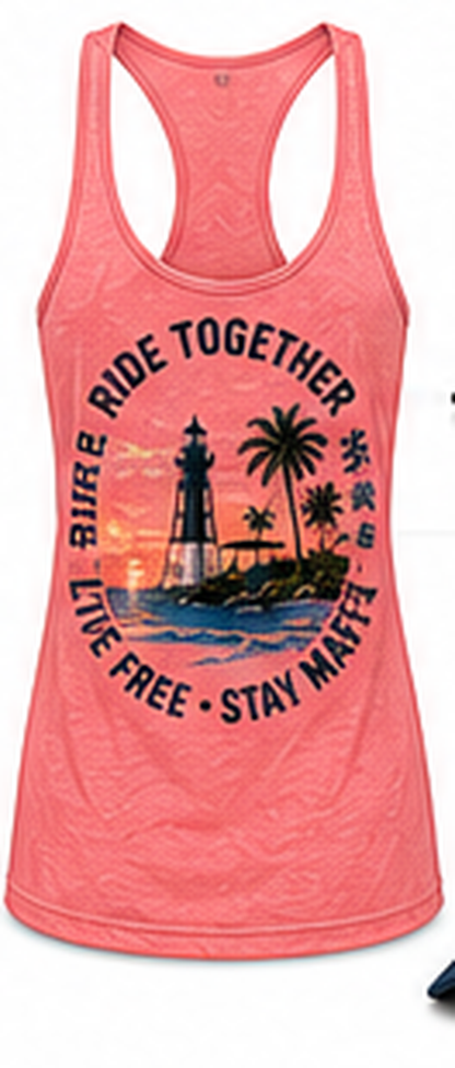 Women's Performance Tank - Lighthouse Coral