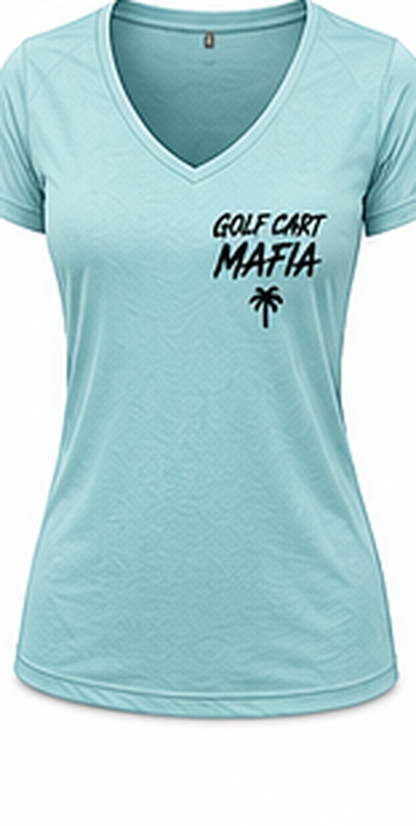 Women's Performance V-Neck - Lighthouse Light Blue