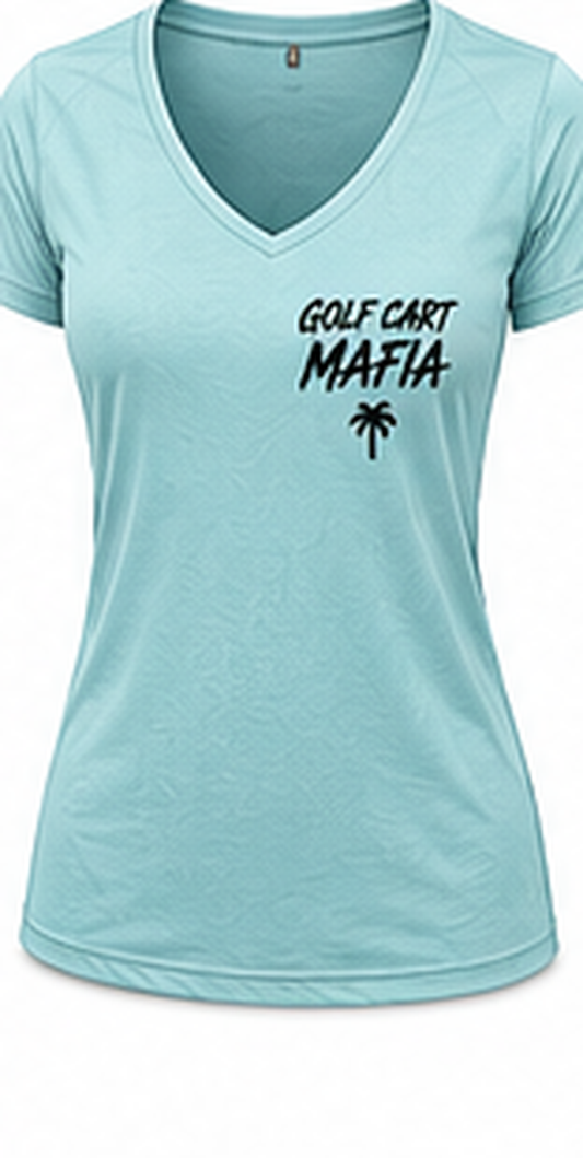 Women's Performance V-Neck - Lighthouse Light Blue